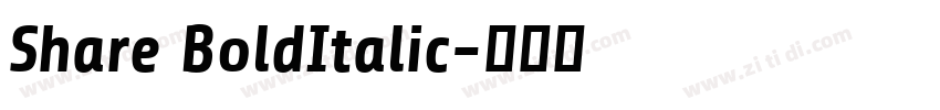 Share BoldItalic字体转换
